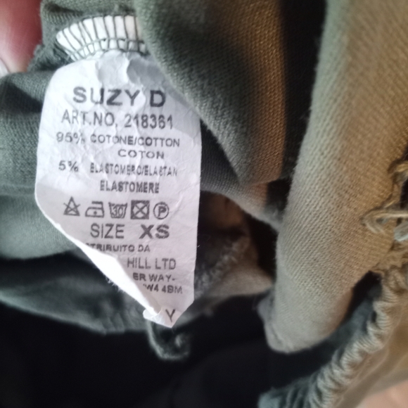 Olive Green Suzy D Casual Pants - Picture 4 of 5